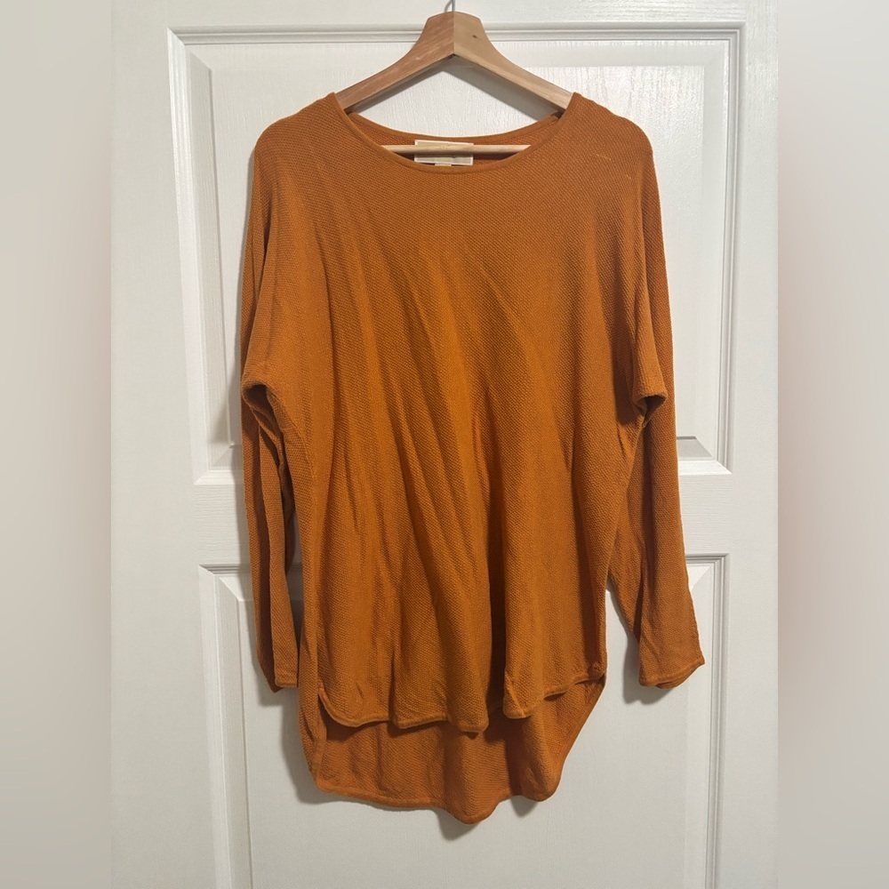 MICHAEL KORS Burnt Orange Tunic Sweater